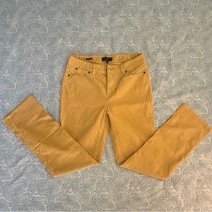 Mustard yellow women’s size 8 *petite* corduroy pants by Talbot’s